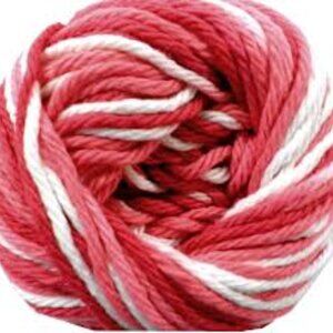 1 lb. Unbanded Balls of  Sugar'n Cream Cotton Stripe Yarn